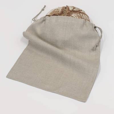 Reinleinen Brotsack - natur, 32,5x40cm