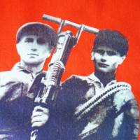 TISCHLÄUFER aus Bio-Baumwolle mit Sowjetunion-Plakaten 1920-1940 Bild 8