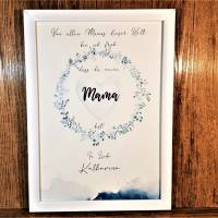 Geschenk zum Muttertag personalisiert, Poster Mama, Lieblingsmama, Bild beste Mami, Muttertagsgeschenk Bild 1