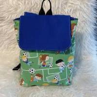 Kindergarten Rucksack Fußball - Rucksack für Jungen - personalisierbar - mit Wunschnamen - Kinderrucksack  genäht Bild 10