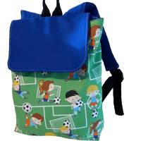 Kindergarten Rucksack Fußball - Rucksack für Jungen - personalisierbar - mit Wunschnamen - Kinderrucksack  genäht Bild 6