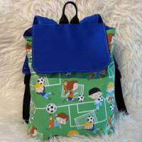 Kindergarten Rucksack Fußball - Rucksack für Jungen - personalisierbar - mit Wunschnamen - Kinderrucksack  genäht Bild 7