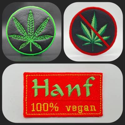 Stickdatei Marihuana/Hanf 10x10cm Rahmen
