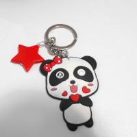 Panda Pandabär Glück Schlüsselanhänger Glücksbringer Stern Bild 2