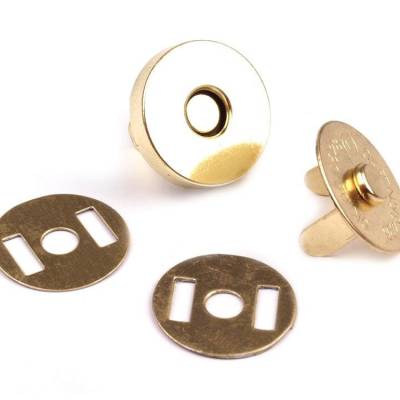 Magnetverschluß, Taschenverschluss, Magnetschließe, gold 18mm
