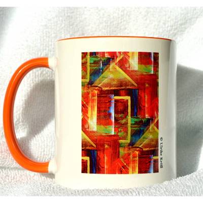 Malerische Keramiktasse - Raum für Formen und Farben