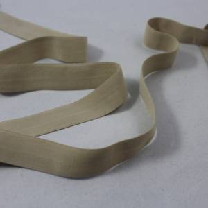 1 m elastisch Einfassband, Schrägband 20 mm beige Bild 1