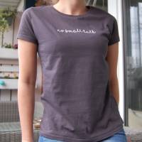 T-Shirt Damen - No small talk ~  Bio Baumwolle | TShirt Statement | T-Shirt Bio Baumwolle | T-Shirt Frau Bild 3
