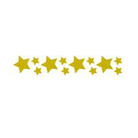 12 Sterne in Wunschfarbe - Bügelfolie Flexfolie - Applikation zum aufbügeln - Plotterbild Bild 1