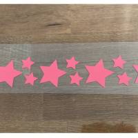 12 Sterne in Wunschfarbe - Bügelfolie Flexfolie - Applikation zum aufbügeln - Plotterbild Bild 10