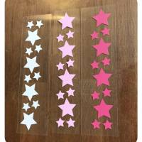 12 Sterne in Wunschfarbe - Bügelfolie Flexfolie - Applikation zum aufbügeln - Plotterbild Bild 7
