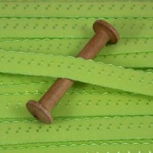 1 m elastisch Schrägband uni 13 mm, lime, grün Bild 2