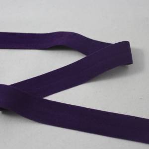 1 m elastisch Einfassband, Schrägband 20 mm lila Bild 1