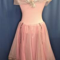 romantisches Prinzessinnen-Kleid Gr. 36 rosa/ silber Bild 2