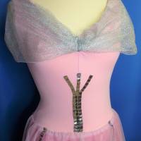 romantisches Prinzessinnen-Kleid Gr. 36 rosa/ silber Bild 3