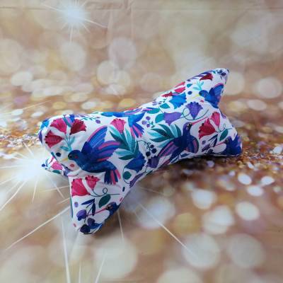 Leseknochen/Paradiesvogel/Knochenkissen/Relaxkissen/Entspannung / Rückenstütze / Lesen / Nackenkissen / Unikat / mini 