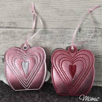 *  Valentin Herz  *  für Valentinstag, Hochzeit, Liebeserklärung, Verlobung - ITH Stickdatei 13x18