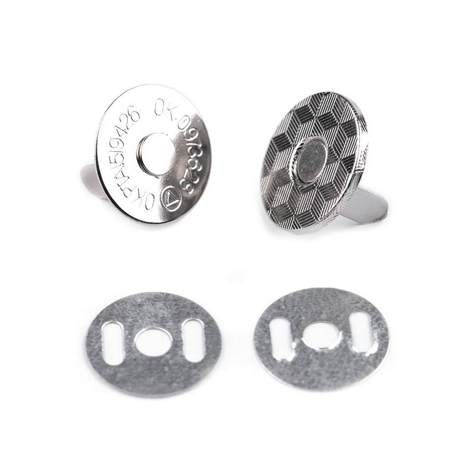 18 mm,silber Taschenverschluss Magnetverschluss Verschluss Magnet