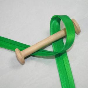 1 m Schrägband uni 13 mm, grün Bild 1