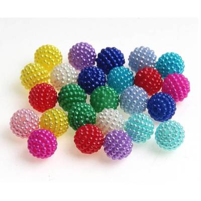 20x Beeren Perlen - 10 mm Perlen 10 Farben zur Auswahl
