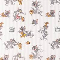 Baumwolle Popeline Digitaldruck  Tom und Jerry  - weiß (1m/10,-€ ) Bild 2