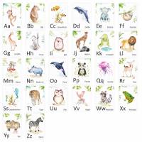 SET 26 Tier Buchstabenkarten Bild 1