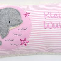 Kissen mit Namen,Delfin Delphin Wal Fisch Namenskissen Taufkissen Kuschelkissen Kindergartenkissen Geburtsgeschenk Bild 10