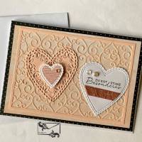 3D Muttertagskarte Valentinstagskarte Liebeskarte gefertigt in Handarbeit mit Stampin'Up Material u.a. Bild 1