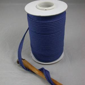 1 m Paspelband uni 12 mm, Baumwolle, blau Bild 1