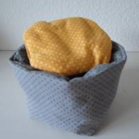 Eierkörbchen/ Eierwärmer *chic* Baumwolle mit Deckel nach Wahl Bild 1