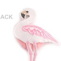 Aufbügler Flamingo mit Fell, pink, Bild 2