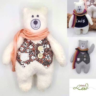 ITH Stickdatei Bär Luis Set – 5 Größen, 2 Varianten, Sofortdownload