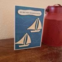Geburtstagskarte - Du bist mein sicherer Hafen - Schiffe - Boote Bild 3