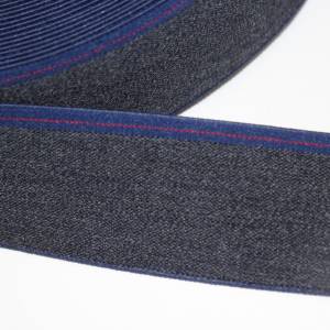 1 m tolles, weiches Sternen-Gummiband 40 mm, diverse jeans-Farben Bild 7