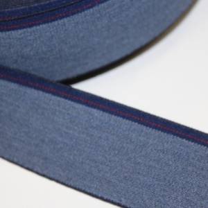 1 m tolles, weiches Sternen-Gummiband 40 mm, diverse jeans-Farben Bild 8