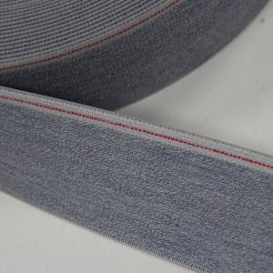 1 m tolles, weiches Sternen-Gummiband 40 mm, diverse jeans-Farben Bild 9