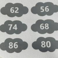 Bügelbild große Wolken Kleidergrößen zum aufbügeln - 44Stk. Größenlabel - Etiketten Bild 5
