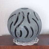 Keramikkugel Gartenkeramik Teelicht Windlicht Bild 6
