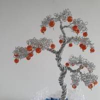 Elfen Apfelbaum / Baums aus Draht/ Drahtbaum Dekoration mit Perlen/ Lebensbaum/ Perlenbaum/ Fantasiebaum Bild 7