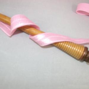 1 m elastisch Schrägband uni 16 mm, rosa Bild 1