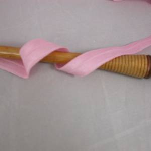 1 m elastisch Schrägband uni 16 mm, rosa Bild 3