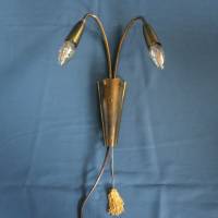elegante Messing Wandlampe 50er Jahre hängend Bild 1