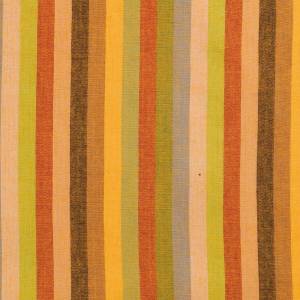 Baumwollstoff gestreift orange-braun-rot Treviso (Narrow Stripe) Bild 1