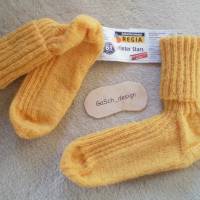 Socken für Damen, Größe 37 / 38, sonnengelb Bild 1