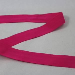 1m elastisch Einfassband, Schrägband 20mm pink Bild 1