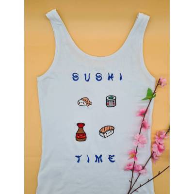 Stickdatei Sushi-Set inkl. Sushi einzeln, ITH-Untersetzer, ITH-Stäbchenhülle 