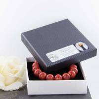Rotes Schaumkoralle Armband,Handgefertigtes rotes Perlen-Armband, Geschenk für Sie,Koralle Armband,S Bild 3