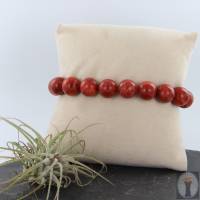 Rotes Schaumkoralle Armband,Handgefertigtes rotes Perlen-Armband, Geschenk für Sie,Koralle Armband,S Bild 8