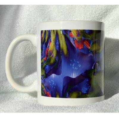 Bezaubernde Keramiktasse – Blue lights