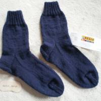 Socken für Herren, Größe 41 / 42, dunkelblau Bild 1
